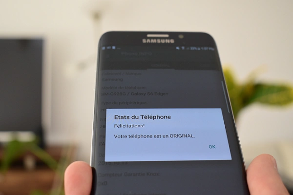 Test pour vérifier si un smartphone Samsung a été reconditionné

