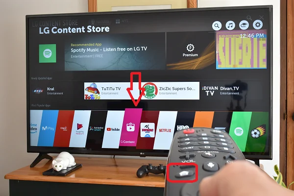 Icone LG Content Store sur Smart TV LG