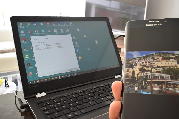 Transfert d'une photo d'u smartphone Android vers un PC  via Bluetooth
