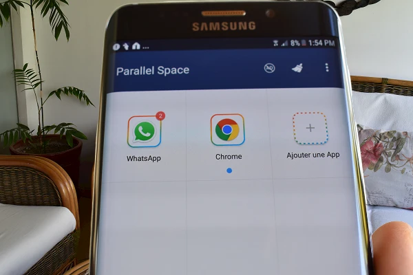 Interface Parallel Space pour avoir deux WhatsApp sur le même téléphone
