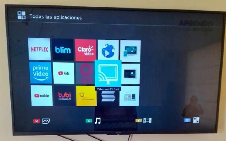 Interface Sony Bravia Smart TV
