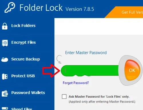 Option pour mettre un mot de passe principal pour protéger des fichiers et dossiers Windows 10
