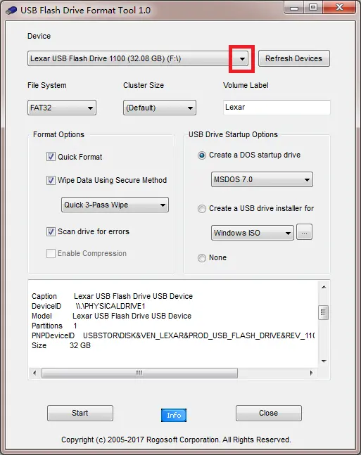 USB Flash Drive Format Tool pour formater disques de stockage USB