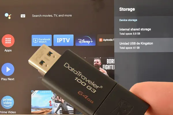 Stockage interne partagé sur Android Smart TV