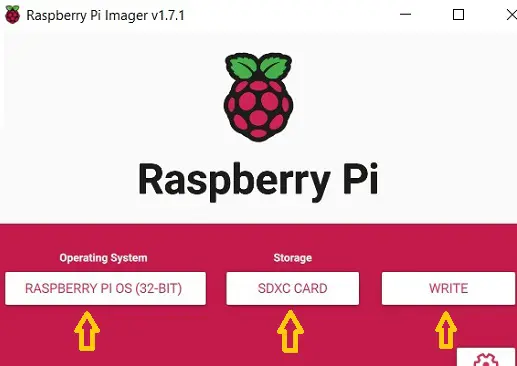 Raspberry Pi Imager su Windows 10