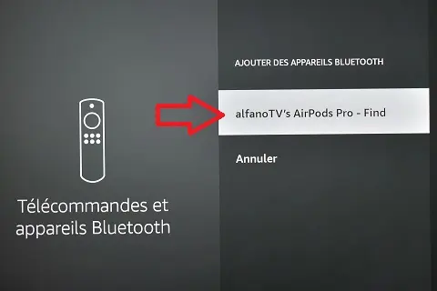 Option pour coupler airpos pro à amazon fire tv stick 4K