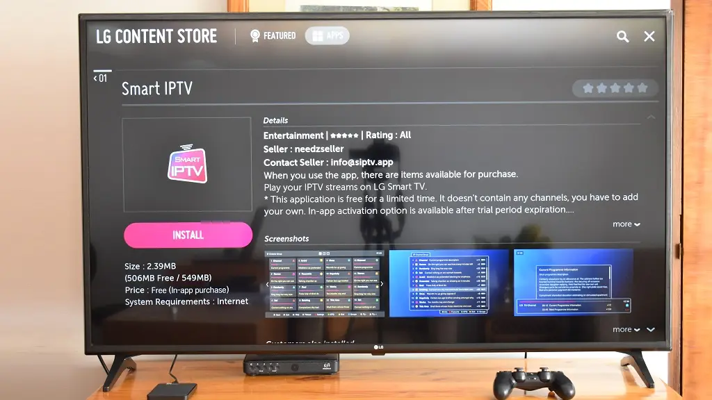 Smart IPTV sur LG Content Store