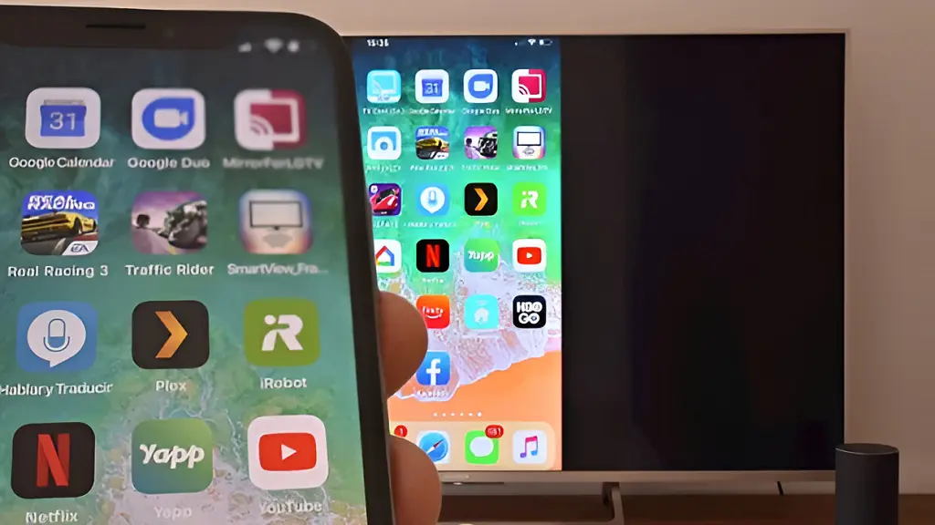 écran d'iPhone sur la TV avec Mi Box S