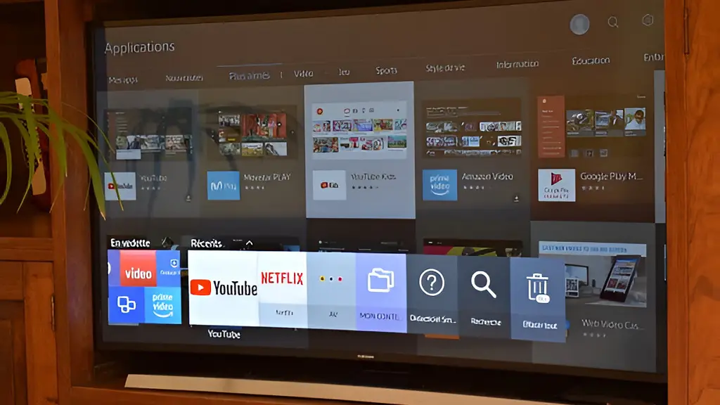 Magasin d'application sur Smart TV Samsung